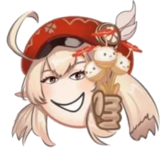 😁 56a8b710 Klee Genshin Impact Anime, Videogioco, Klee, Genshin Impact, Emoji, Adesivo whatsapp sticker