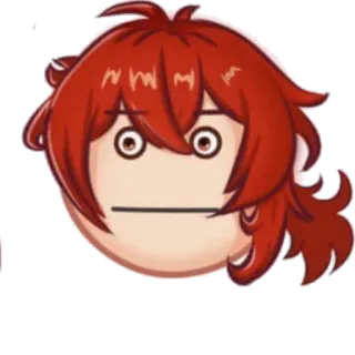 😐 6b5f0e52 Diluc Genshin Impact Genshin Impact, Diluc, Anime, Videogioco, Sticker, Emoji whatsapp sticker