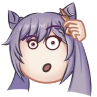 🤨 741ad50e Keqing Genshin Impact anime, ragazza, carina, keqing, genshin impact, scioccata whatsapp sticker