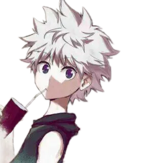 💞 6b1c6a65 Killua Zoldyck Hunter x Hunter Anime, Chico, Bebida, Killua, Hunter x Hunter telegram sticker