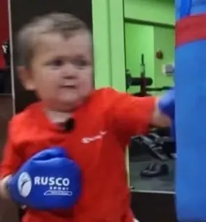 🤜 3c5fad99 Hasbulla Boks, Uderzenie, Sporty, Hasbulla, Zawodnik telegram sticker