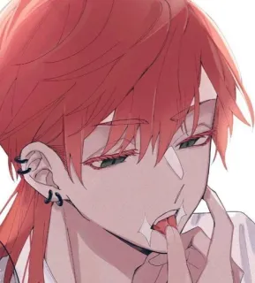 🙄 6ed94894 Anime, Desenho animado, Lambendo, Personagem, Ruiva telegram sticker