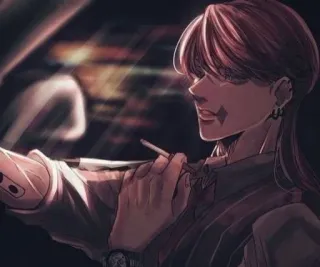 🙄 feaf4549 Anime, Fumar, Tabaco, Cigarro, Personagem, Arte telegram sticker