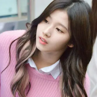 🍭 bb73a914 Sana kpop, chanteur, twice, idol, mignon, portrait telegram sticker