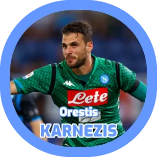 🇬🇷 16af50f5 Orestitis KARNEZIS サッカー, アスリート, フットボール, スポーツ, 選手 telegram sticker
