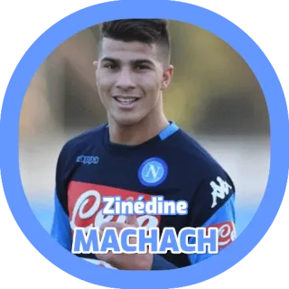 🇫🇷 4725f51f Zinédine MACHACH サッカー, サッカー選手, アスリート, 選手, ジネディーヌ・マシャシュ, ナポリ telegram sticker