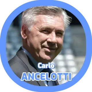🇮🇹 83260abf Carlo Ancelotti Carlo ANCELOTTI サッカー, soccer, コーチ, スポーツ telegram sticker