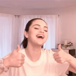 👛 8d4ad538 thumbs up, positive, woman, excited, happy, success telegram sticker