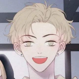 🍶 4052ccdf animé, manga, visage souriant, dessin animé, portrait telegram sticker