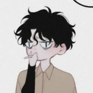 🖋 46f3a126 cigarette, fumer, dessin animé, dessin, illustration, animation telegram sticker