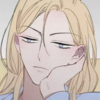 🖋 b5227a62 Anime, Manga, Dessin animé, Personnage, Cheveux blonds, Esthétique telegram sticker