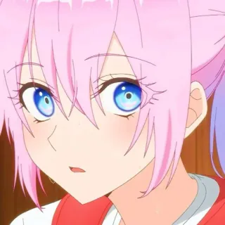 🎀 13dd5b2e animé, cheveux roses, mignon, fille, dessin animé, portrait telegram sticker