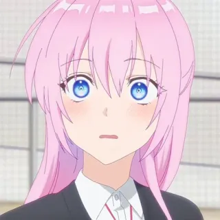 🛍 524dbb14 animé, fille, cheveux roses, mignon, animation telegram sticker