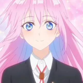 🛍 9f164780 Anime, Mignon, Fille, Cheveux Roses, Uniforme Scolaire, Dessin Animé telegram sticker