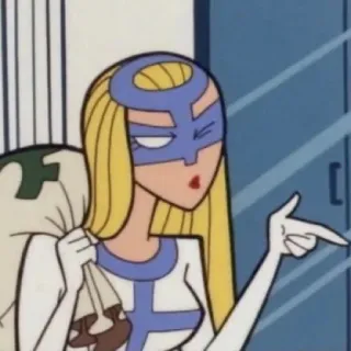 😉 07cfa3a2 kartun, superhero wanita, karakter wanita, kantong uang telegram sticker