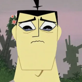 ☹️ 54bce9f9 Samurai Jack kartun, Samurai Jack, animasi, karakter, sedih telegram sticker