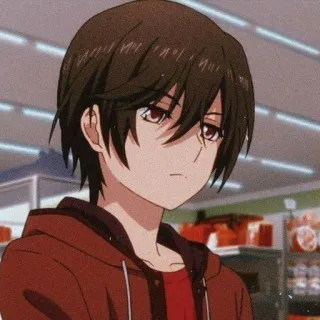 🥯 5805f8b4 anime, boy, cartoon, teen, portrait whatsapp sticker