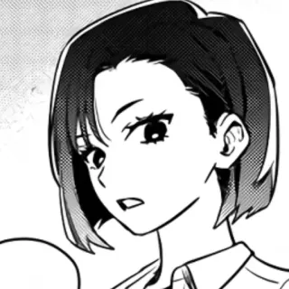 🧸 72067042 Anime, Manga, Portret, Kobieta, Dziewczyna, Krótkie włosy telegram sticker