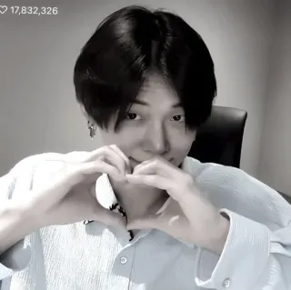 🍦 d3863a12 persona, retrato, corazón, coreano, hombre, selfie whatsapp sticker