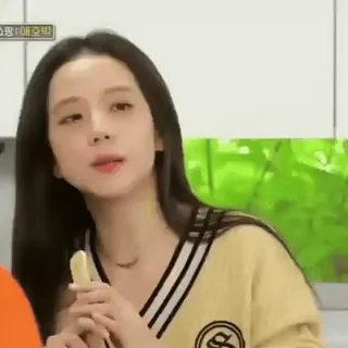 🈁 f2e16e50 스퐁: 애호박 ผู้หญิง, กิน, อาหาร, เกาหลี, blackpink, จีซู telegram sticker