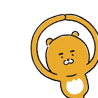 💬 d1c58d15 Ryan ryan, kakao friends, ours, animal, mignon, autocollant, salut telegram sticker