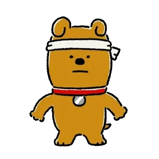 💬 d837f296 chien dessin animé, chien, animal, autocollant, bandeau, mignon telegram sticker