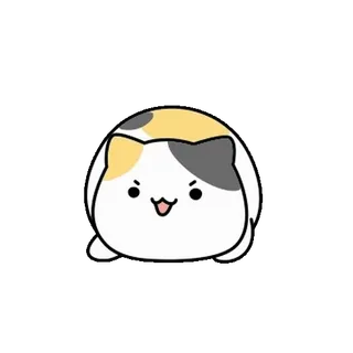 💬 fe8928f2 Katze, süß, kawaii, Tier, Haustier, Glückskatze whatsapp sticker