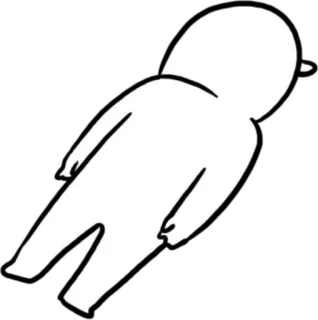 💬 32f7388a branco, preto, abstrato, pessoa, minimalista, mancha whatsapp sticker