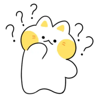 💬 1ce12db4 gatto, carino, cartone animato, animale, kawaii, adesivo, felice telegram sticker