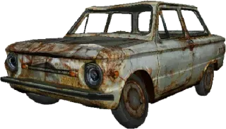 🚗 0e2a58b0 voiture, rouillé, vieux, véhicule, abandonné, épave whatsapp sticker