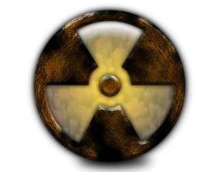 ☢ aa825c47 radiation, danger, avertissement, radioactif, attention, symbole whatsapp sticker