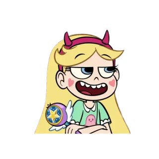 😏 71766307 Star Butterfly Star vs. the Forces of Evil Star Butterfly, Dibujos animados, Chica mágica, Animado, Lindo, Personaje whatsapp sticker
