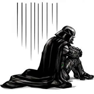 😞 22b49674 Darth Vader Star Wars 达斯·维德, 星球大战, 西斯尊主, 科幻, 角色, 电影, 反派 telegram sticker