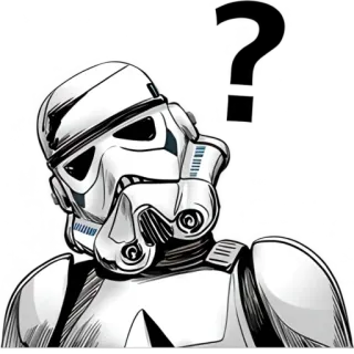 🤨 2766b9f8 Stormtrooper Star Wars 冲锋队, 星球大战, 头盔, 士兵, 科幻, 银河帝国 telegram sticker