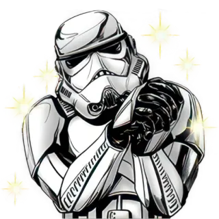 😍 7ee49296 Stormtrooper Star Wars 冲锋队, 星球大战, 帝国, 银河帝国, 爆能枪, 科幻 telegram sticker