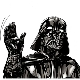 👋 950996b3 Darth Vader Star Wars 达斯·维德, 星球大战, 西斯尊主, 反派, 科幻, 电影, 角色 telegram sticker