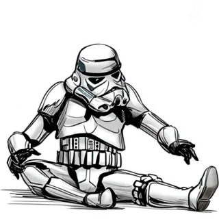 🥋 e0b400d4 Stormtrooper Star Wars 冲锋队, 星球大战, 盔甲, 科幻, 士兵, 银河帝国 telegram sticker