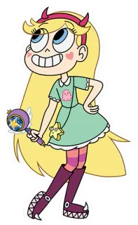 🌝 c60d398a Star Butterfly Star vs. the Forces of Evil dessin animé, Star Butterfly, Disney, baguette magique, princesse telegram sticker