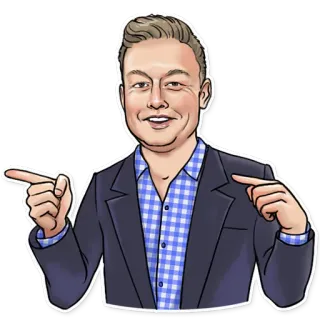 Elon Musk telegram stickers