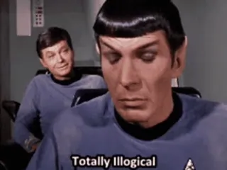 👎 e2e02b6a Spock Star Trek Totally Illogical спок, мистер спок, стартрек, нелогичный, вулканец whatsapp sticker