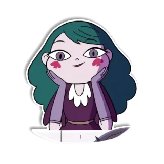 😊 17440be4 Eclipsa Butterfly Star vs. the Forces of Evil Eclipsa Butterfly, Star vs. as Forças do Mal, desenho animado, personagem, sorrindo, Eclipsa telegram sticker