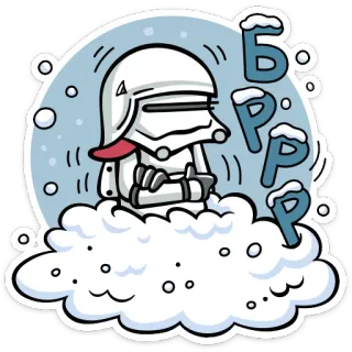 😬 0cd1d1e1 Брррр Zima, Zimno, Śnieg, Brrr, Rosyjski, Zamarznięty telegram sticker