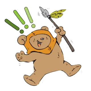 👍 b6cebfd5 Wicket Star Wars ewok, star wars, wicket, mignon, fête, lune forestière whatsapp sticker