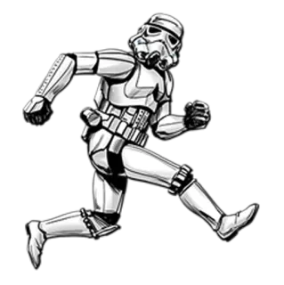 🏃 8fa6528c Stormtrooper Star Wars star wars, stormtrooper, corsa, fantascienza, impero whatsapp sticker