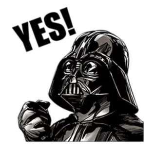 ✊ de5b39ab Darth Vader Star Wars darth vader, star wars, cattivo, fantascienza, personaggio film whatsapp sticker