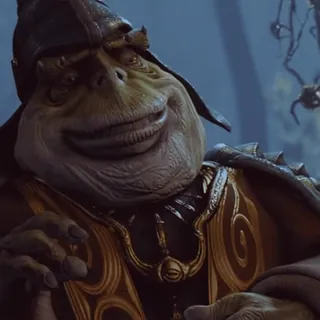 💫 148f223d Rugor Nass Star Wars Star Wars, Rugor Nass, alienígena, Gungan, personaje, ciencia ficción telegram sticker