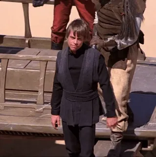 💫 19c51052 Luke Skywalker Star Wars Luke Skywalker, Star Wars, Jedi, Mark Hamill, ciencia ficción, película, cine, Tatooine telegram sticker