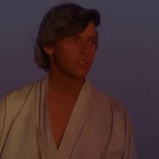 💫 4cde8547 Luke Skywalker Star Wars Luke Skywalker, Star Wars, Jedi, Ciencia Ficción, Película, Personaje telegram sticker