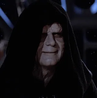 💫 52fea681 Emperor Palpatine Star Wars star wars, emperador palpatine, lado oscuro, villano, sith, mal telegram sticker