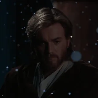💫 69564f4f Obi-Wan Kenobi Star Wars Jedi, espada láser, ciencia ficción, Obi-Wan Kenobi, Star Wars, Ewan McGregor telegram sticker